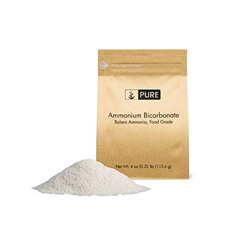 Pure Ammonium Bicarbonate (4 oz.), Traditional Leavening Agent Used in Flat Baked Goods Such as Cookies or Crackers