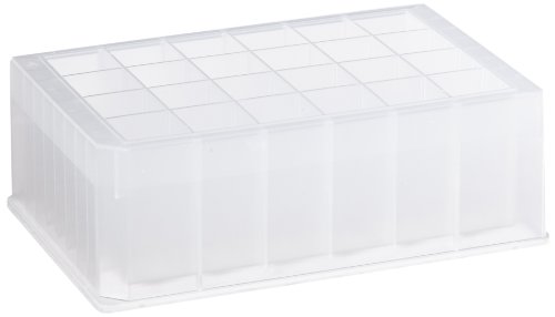 Axygen P-DW-10ML-24-C Deep Well 24-Well x 10mL Storage Microplates with Rectangular Wells, Clear PP (1 Case: 5 Plates/Unit; 5 Units/Case)