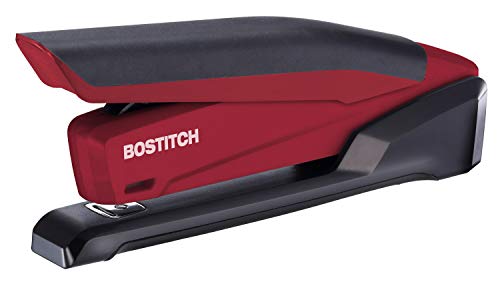 Bostitch InPower Spring-Powered Desktop Stapler, Red (1124)