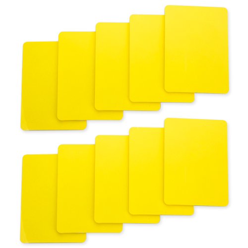 Brybelly Lot of 10 Poker Size Cut Cards (Yellow)