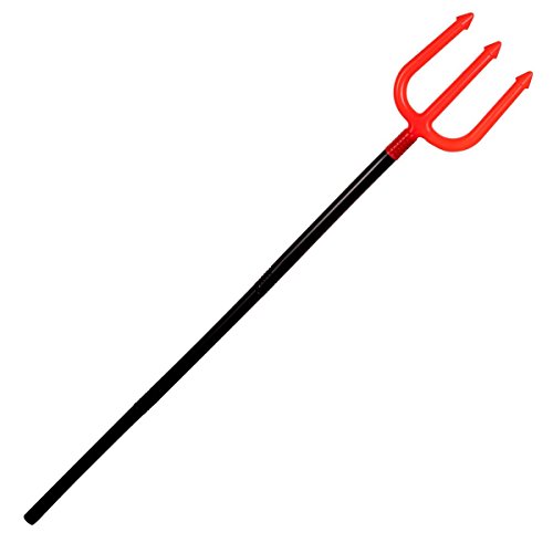 Kangaroo Costumes; Devil's Pitchfork with Handle, 44.25' Red