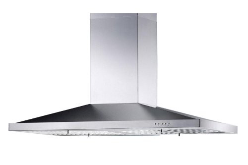 Blue Ocean 36' RH02I Stainless Steel Island Mount Kitchen Range Hood | 760 CFM | PRO PERFORMANCE | Over Stove Vent with 4 Lights | 3 Speed Exhaust Fan | Ducted / Ductless Convertible Duct