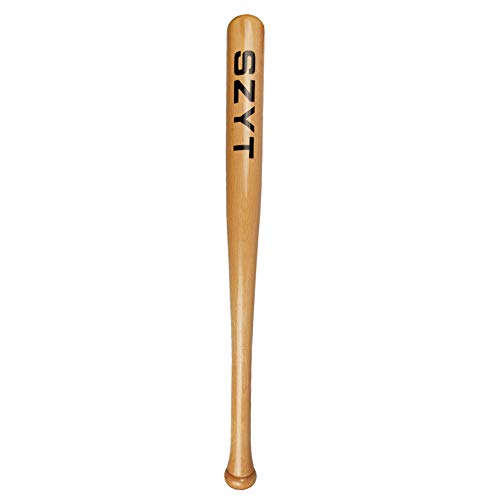 SZYT Baseball Bat Self-Defense Softball Bat Home Defense Lightweight Wood 25 inch Yellow