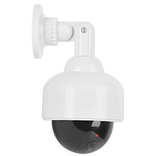 Simulated Cameras CCTV Waterproof Realistic Dome Shape Dummy Surveillance Security Camera with Flashing LED