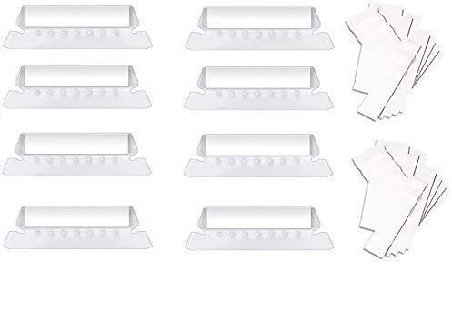 1InTheOffice Clear Hanging Folder Tabs, and Inserts 3-1/2' x 5/8', 100/Pack (3 1/2')