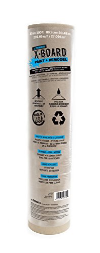 Trimaco X-Board Paint & Remodel, Lightweight Breathable Surface Protector, 1 roll, 35-inch x 100-feet