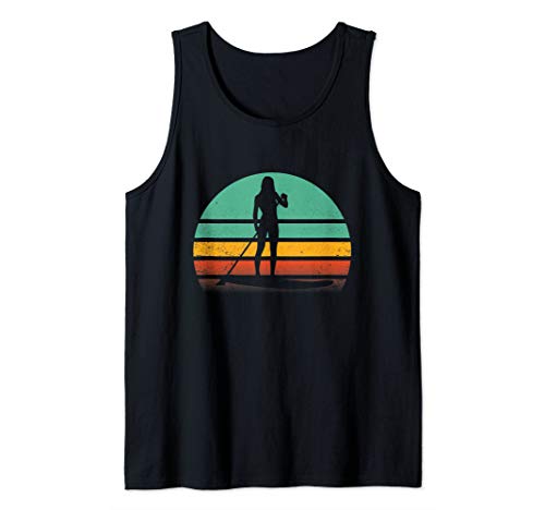 Stand Up Paddleboarding Retro - Vintage SUP Design Tank Top