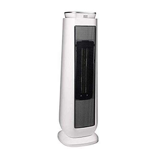 PELONIS PHTPU1501 Ceramic Tower 1500W Indoor Space Heater with Oscillation, Remote Control, Programmable Thermostat & 8H Timer, ECO Mode, Tip-Over Switch & Overheating Protection. White