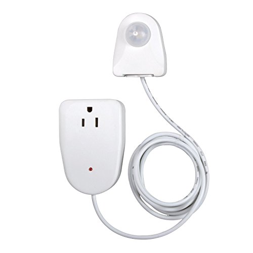 Westek MLC12BC-4 Indoor Plug-in Corded Motion Activated Light Control, Single, White