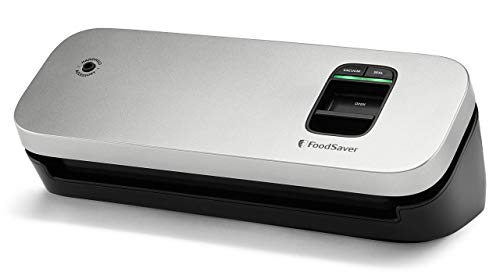 FoodSaver 31161366 Space Saving Food Vacuum Sealer, 5.7 x 12.2 x 4.3 inches, Silver