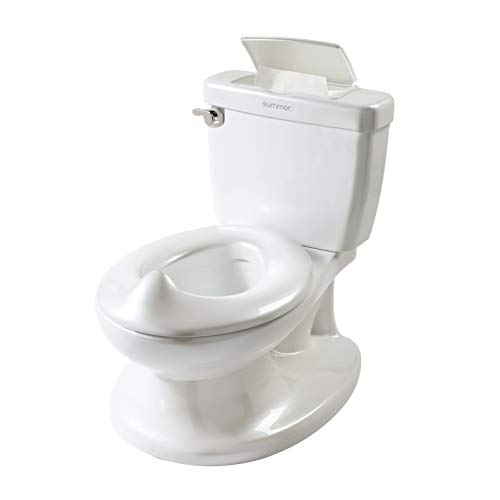 Summer Infant My Size Potty, White – Realistic Potty Training Toilet Looks and Feels Like an Adult Toilet – Easy to Empty and Clean