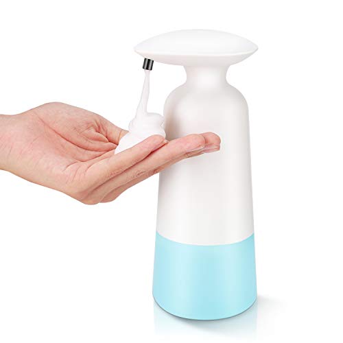 ANTU Rechargeable Soap Dispenser, Touchless Foaming Soap Dispenser Hand Free Countertop Soap Dispensers Automatic Soap Pump for Bathroom Kitchen Hotel Restaurant