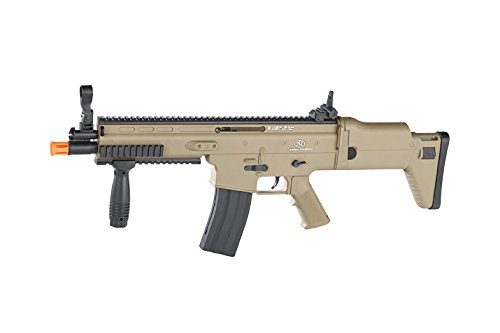 FN Scar-L Spring Powered Airsoft Rifle, Tan, 300 FPS