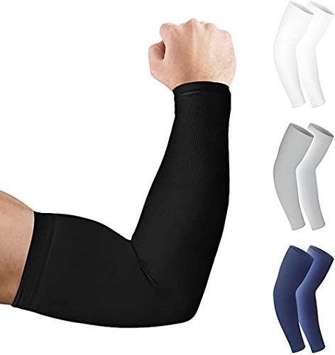 Arm Sleeves for Men and Women – Tattoo Cover Up, Sun Protection - Cooling UPF 50 Compression - Basketball, Running