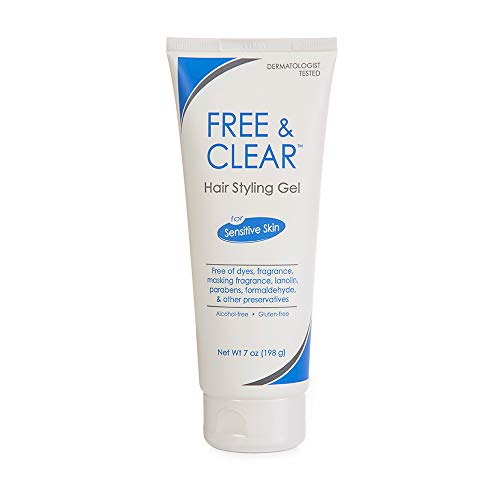 Free & Clear Hair Styling Gel | Fragrance and Gluten Free | For Sensitive Skin | 7 Ounce