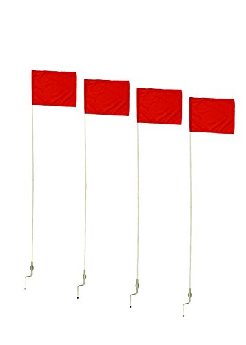 Get Out! Corner Flags for Soccer Field, 60in 4-Pack – Soccer Flags & Soccer Poles – Soccer Equipment for Training