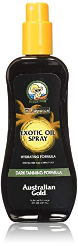 Australian Gold Dark Tanning Exotic Oil Spray, 8 Ounce | Carrot Extract Formula