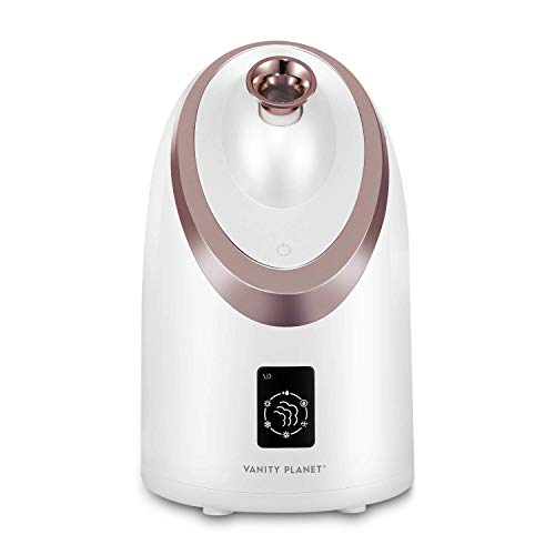 Vanity Planet Senia Hot and Cold Facial Steamer - Aromatherapy facial Steamer with Smart Steam Technology - 6 Customizable Beauty Modes to Unclog Pores and Deep Cleaning