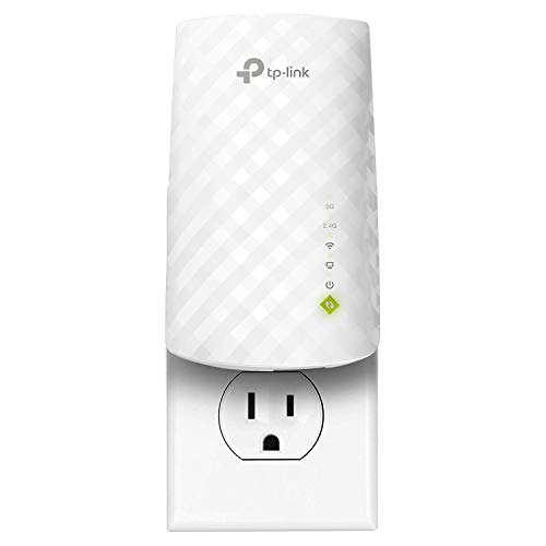 TP-Link AC750 WiFi Extender (RE220), Covers Up to 1200 Sq.ft and 20 Devices, Up to 750Mbps Dual Band WiFi Range Extender, WiFi Booster to Extend Range of WiFi Internet Connection