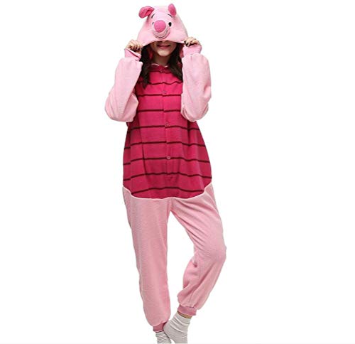 Pig Piglet Onesies Animal Pajamas Adult Unisex Cosplay Animal Halloween Costumes Xmas