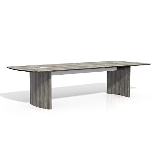 Safco Products Medina Modern Office Conference Meeting Room Table, 10', Gray Steel