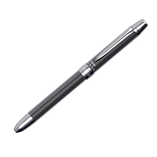 Platinum multi-function writing instrument pencil 0.5Tasu oily ballpoint pen black + red double action MWB-1000G # 98 gunmetal