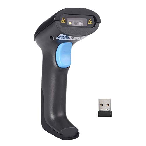 REALINN Wireless Barcode Scanner 2D QR Code Scanner USB Rechargeable 1D 2D Automatic Handhold Barcode Reader Cordless with USB Receiver for Warehouse POS and Computer