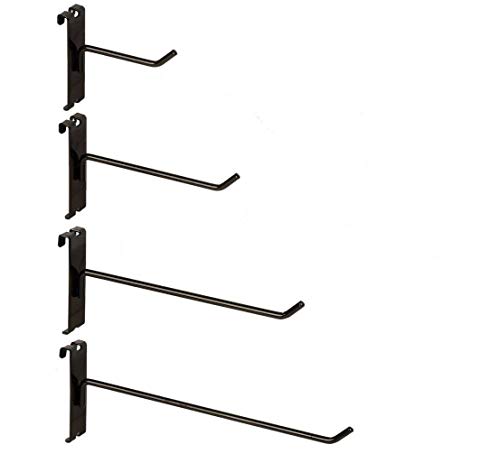 Only Hangers Commercial Grade Gridwall Hooks - Combo Pack of 20 Assorted Size Peg Hooks for Gridwall - (5) of Each 4',6', 8' and 10' Hooks