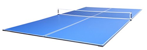 JOOLA Tetra - 4 Piece Ping Pong Table Top for Pool Table - Includes Ping Pong Net Set - Full Size Table Tennis Conversion Top for Billiard Tables - Easy Assembly & Compact Storage - Incl. Foam Backing