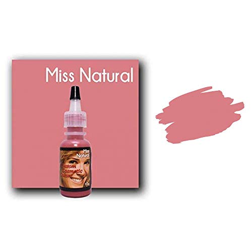 Custom Cosmetic Colors MISS NATURAL Pigment Tattoo Ink Color Perfect Permanent Lip Tattoo Works with Microblading Pen Permanent Makeup Machine 1/2 oz