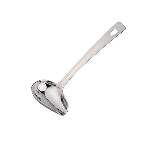Sauce Ladle, BuyGo Drizzle Spoon with Spout Gravy Soup Ladle, Stainless Steel Kitchen Utensil, Mirror Polish & Dishwasher Safe, 8.67 Inch, Silver