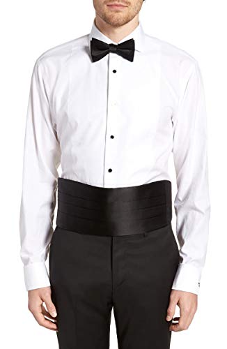 Silk Cumberbund & Bowtie Black Mens Cummerbund & Bow Tie Set