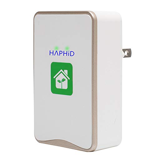 HAPHID Negative Ion Air Purifier Generator with Highest Output - Up to 32 Million Negative Ions/Sec, Filterless Mobile Ionizer & Portable Purifier Clean: Allergens,Pollutants, Odors, Etc(1 Pack)
