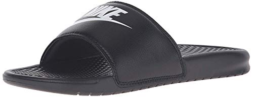 Nike Men's Benassi Just Do It Athletic Sandal, Black/White Noir/Blanc, 9.0 Regular US