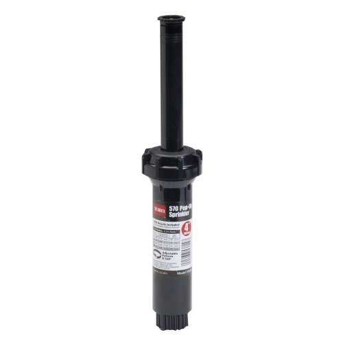 Toro 53814 4-Inch Pop-Up Fixed-Spray with Variable Adjustable Nozzle, 0-360-Degree, 15-Feet