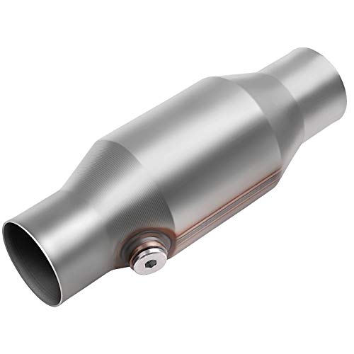 AUTOSAVER88 ATCC0007 2.5' Inlet/Outlet Universal Catalytic Converter with O2 Port (EPA Compliant)