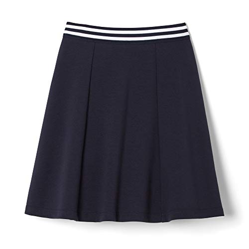 French Toast Girls' Big Stretch Contrast Waistband Scooter, Navy, 14-16