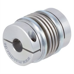Steel bellow coupling MBK, short version, MDmax = 10,0Nm, both sides bore 20mm, overall length 49,7mm, hub diameter 37,4mm