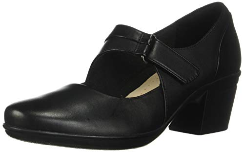 Clarks Women's Emslie Lulin Dress Pump, Black, 7.5 M US