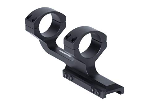 Monstrum Slim Profile Series Offset Cantilever Picatinny Scope Mount | 30 mm Diameter | Black