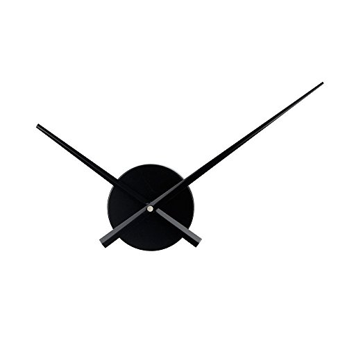 Timelike 3D Clock Hands, DIY Large Clock Hands Needles Wall Clocks 3D Home Art Decor Quartz Clock Mechanism Accessories (Black)