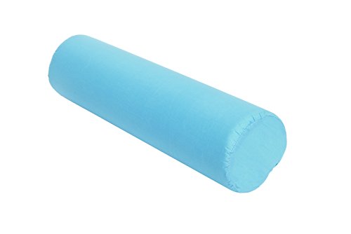 Essential Medical Supply Round Foam Cervical Roll, Blue, 3.5 Inch