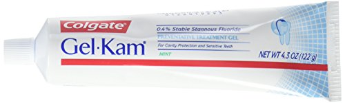 Colgate, PPAX1176035, Gel-Kam Fluoride Preventive Treatment, Gel Mint Flavor, 4.30 Ounce Tube, 1 Pack