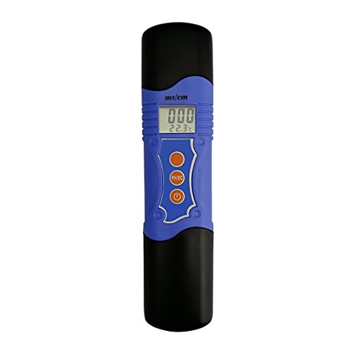 AMTAST Waterproof pH Meter Electrical Conductivity Meter Hydroponics PH TDS Combo Meter Multiparameter Tester