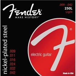 Fender 250L Nickel Plated Steel Electric Guitar Strings - Light