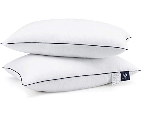 SUMITU Bed Pillows for Sleeping 2 Pack Queen Size 20 x 30 Inches, Hypoallergenic Pillow for Side and Back Sleeper, Soft Hotel Collection Gel Pillows Set of 2, Down Alternative Cooling Pillow