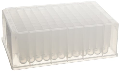Whatman 7701-5200 Natural Polypropylene 96 Wells Uniplate Collection and Analysis Microplate with Round Well Bottom, 2mL Volume (Pack of 25)