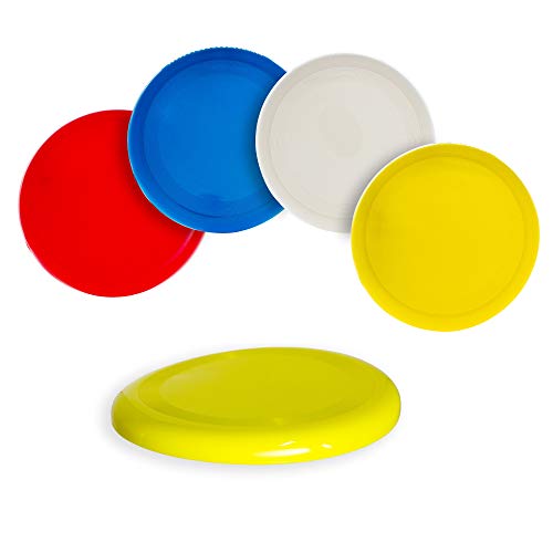 Fun Central 12 Pack - 10 inch Flying Discs Backyard Games & Sports Party Favors for Kids & Adults - Assorted Colors