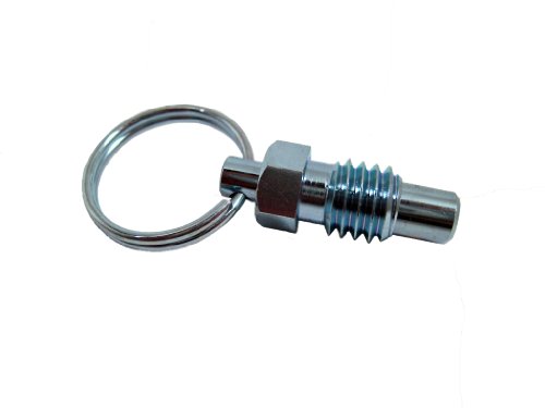 SPRP Series Steel Non Lock-Out Type Inch Size Stubby Hand Retractable Spring Plunger with Pull Ring, 5/8'-11 Thread Size, 0.69' Thread Length