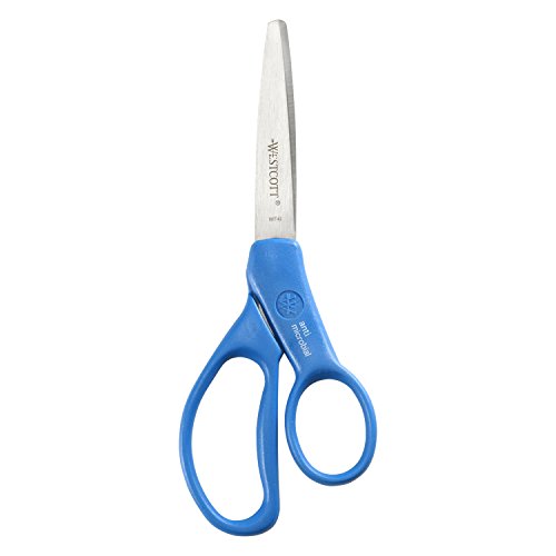 Westcott Student Scissors with Anti-Microbial Protection, 7-Inch, Color Varies (14231)